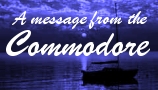 Commodore Message banner; W: 158, H: 90. Type: PSP Jpeg. Design by Michael Malzone.